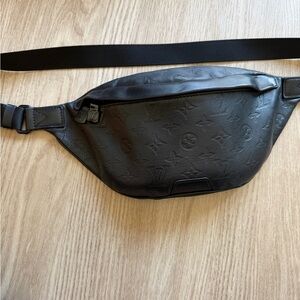 Louis Vuitton Black Monogram bum/ Belt Bag in Shadow Noir